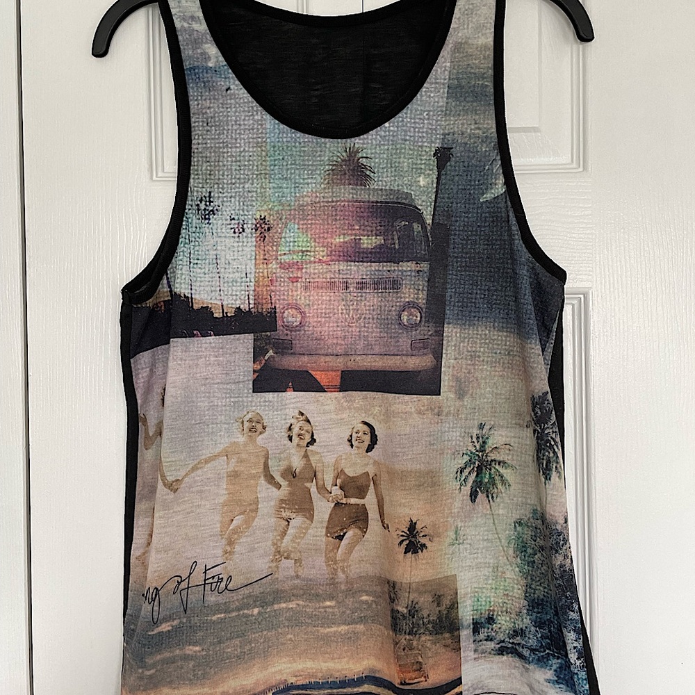 Men’s Retro Ring of Fire Tank Top
